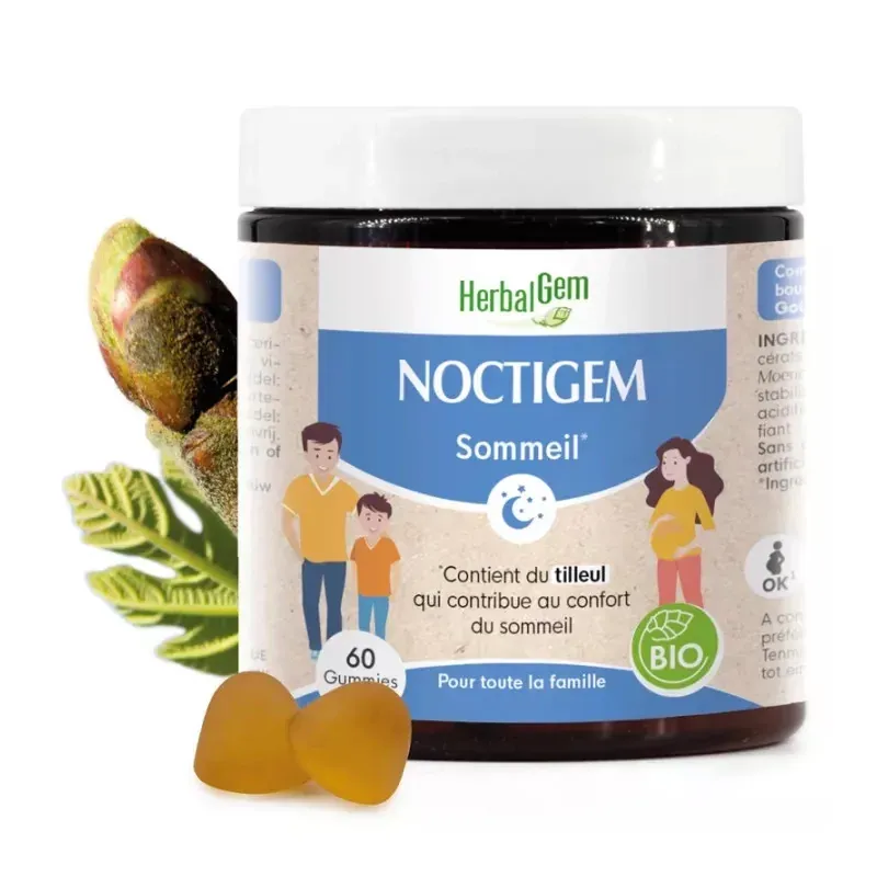 HerbalGem Noctigem Sommeil 60 gummies - Univers Pharmacie