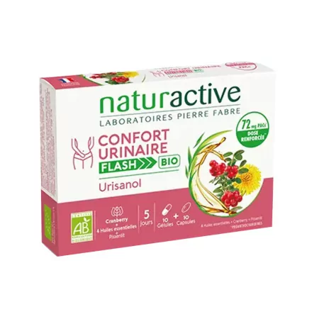 Naturactive Urisanol Flash Cranberry 2X10 capsules et gélules - Univers Pharmacie