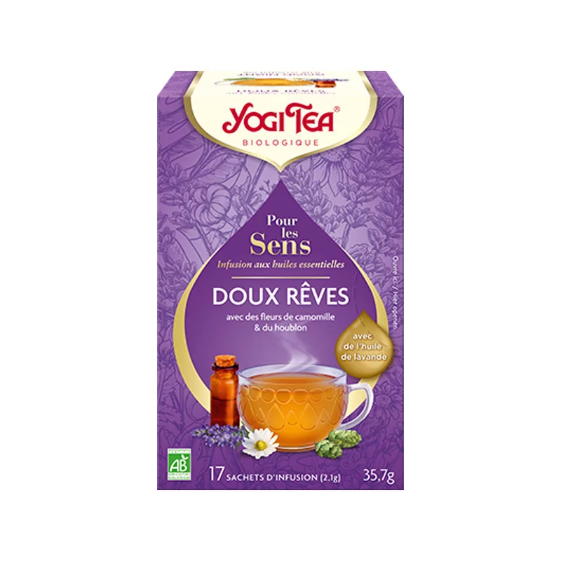 Yogi Tea Pour Le Sens Doux Rêve Infusion Bio 17 sachets - Univers Pharmacie