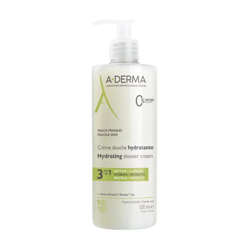 A-Derma Crème Douche Hydratante 500ml - Univers Pharmacie