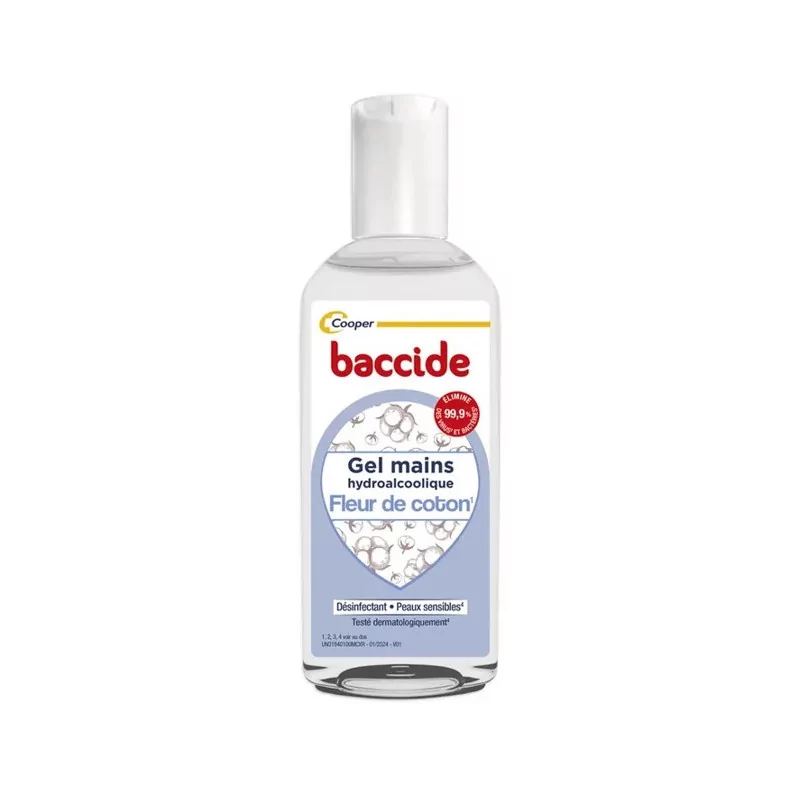 Baccide Gel Mains Hydroalcoolique Fleur de Coton 30ml - Univers Pharmacie