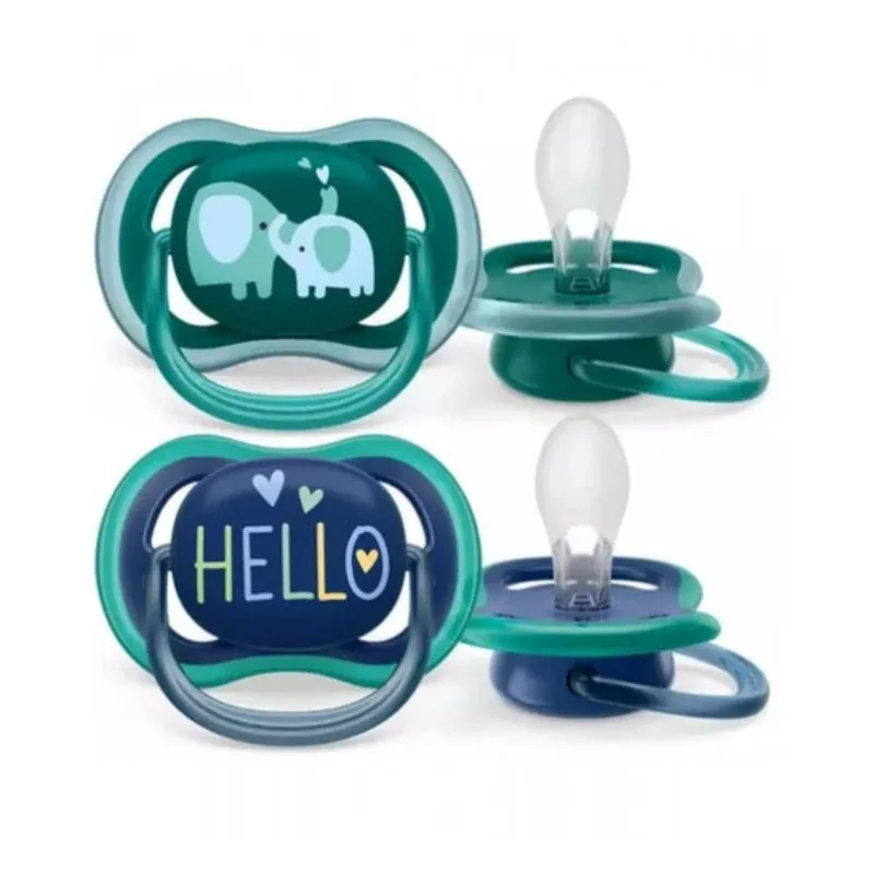Philips Avent Ultra Air Sucette 18m+ Eléphants X2 - Univers Pharmacie
