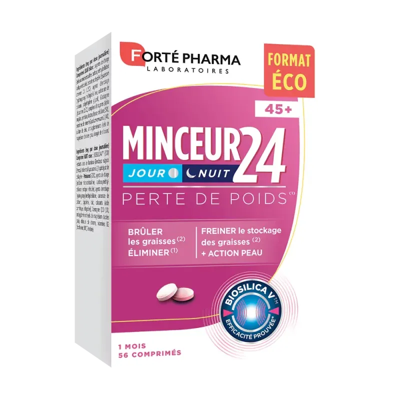 Forté Pharma Minceur 24 Jour Nuit 45+ 56 comprimés   - Univers Pharmacie