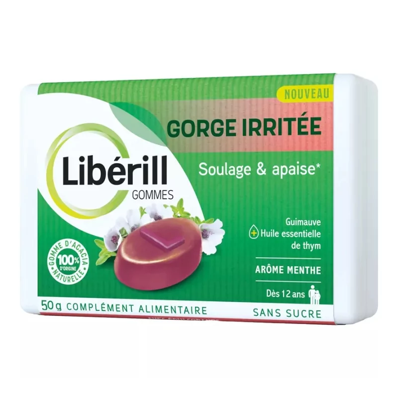 Libérill Gommes Gorge Irritée 50g - Univers Pharmacie