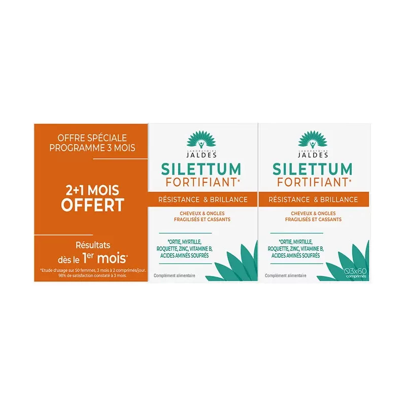 Silettum Fortifiant 3X60 comprimés - Univers Pharmacie