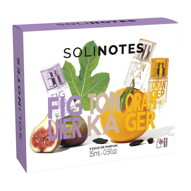 Solinotes Coffret Figuier Tonka Fleur d'Oranger - Univers Pharmacie