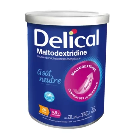 Delical Maltodextridine Goût Neutre 350g - Univers Pharmacie