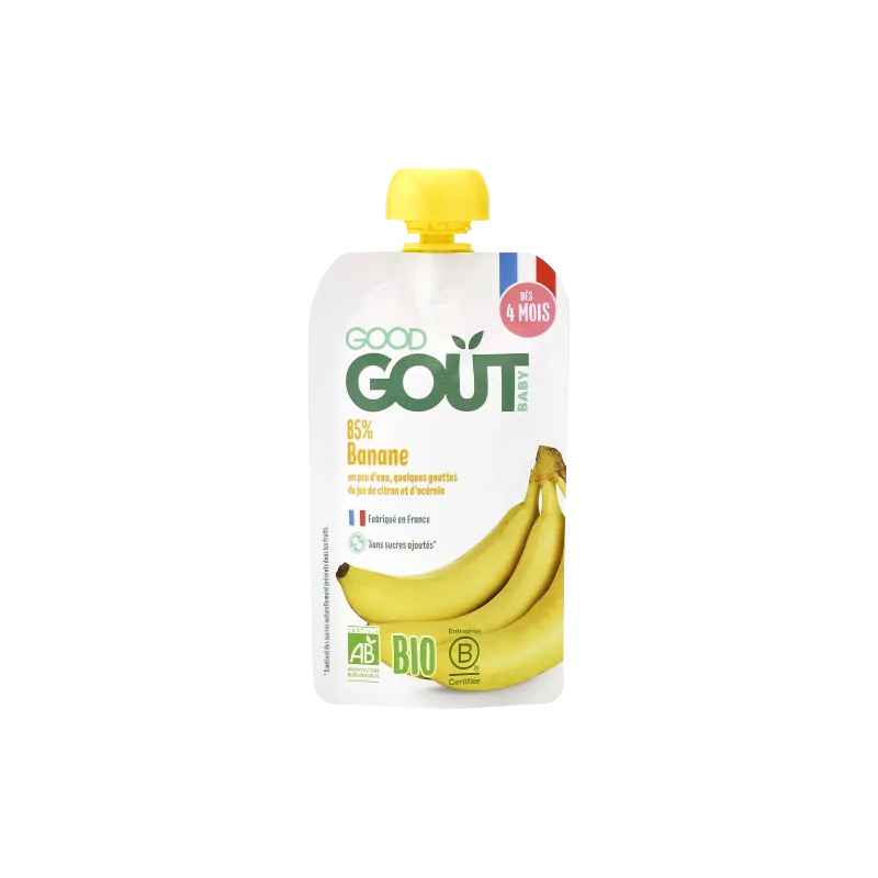 Good Goût Gourde Fruits Banane Bio 120g - Univers Pharmacie