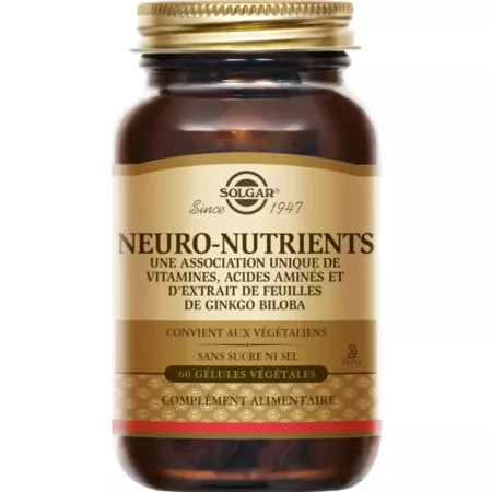 Solgar Neuro-Nutrients 60 gélules - Univers Pharmacie