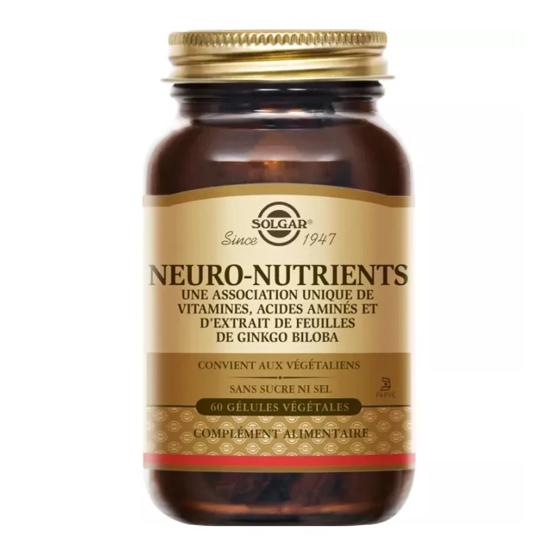 Solgar Neuro-Nutrients 60 gélules - Univers Pharmacie