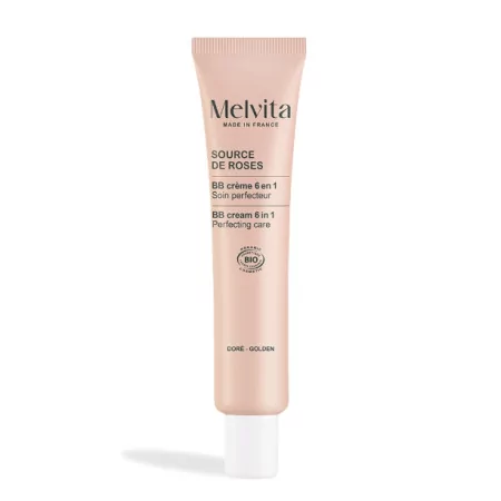 Melvita Source de Roses BB Crème 6 en 1 Doré 40ml - Univers Pharmacie