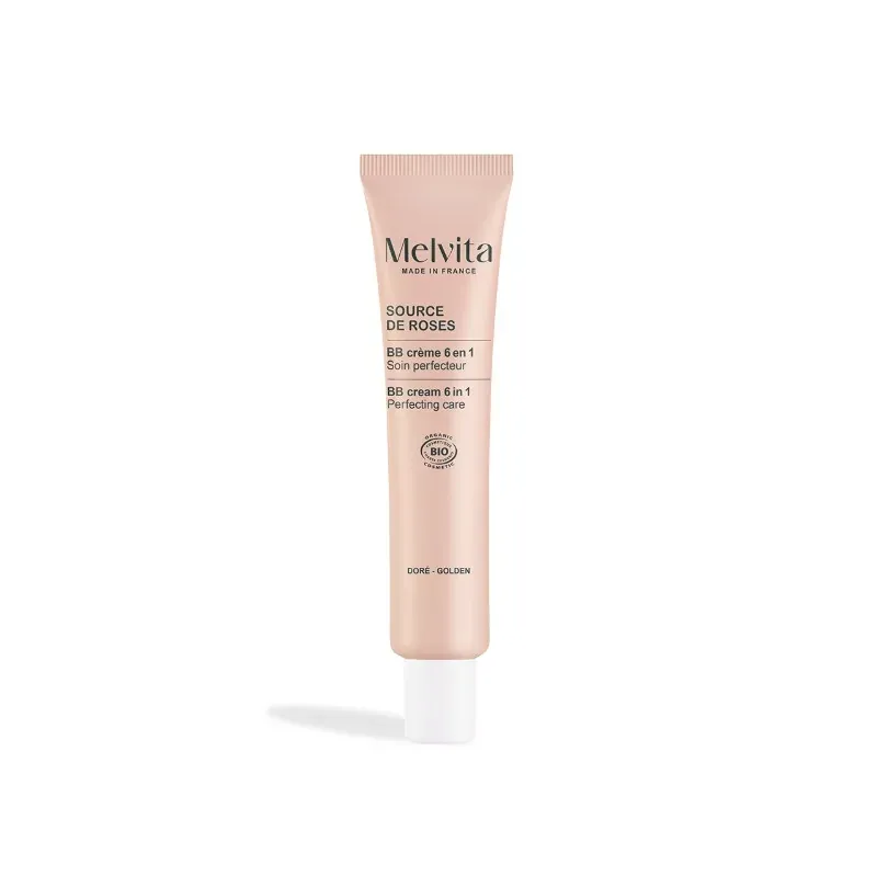 Melvita Source de Roses BB Crème 6 en 1 Doré 40ml - Univers Pharmacie