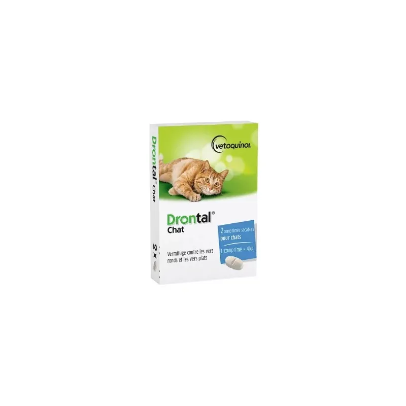 Drontal Chat 2 comprimés sécables Drontal Chat 2 comprimés sécables