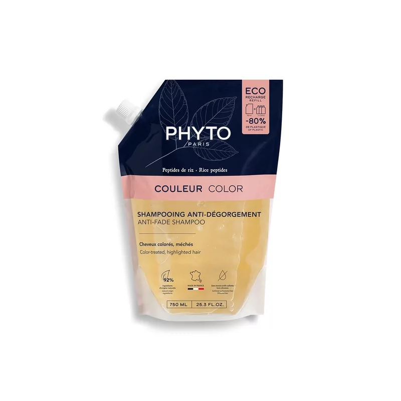 Phyto Couleur Eco Recharge Shampooing Anti-dégorgement 750ml - Univers Pharmacie