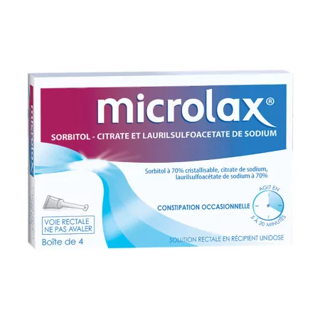 Microlax Solution Rectale 4 unidoses - Univers Pharmacie