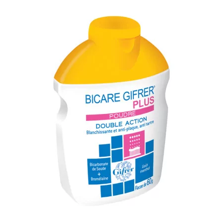 Bicare Gifrer Plus Poudre Dentaire Double Action 60g - Univers Pharmacie