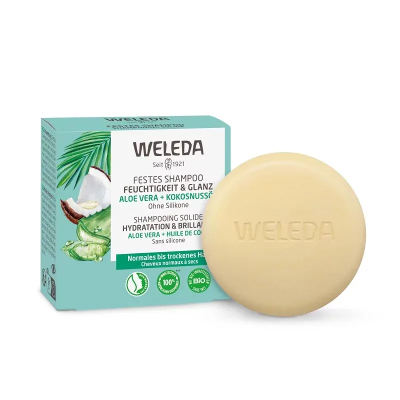 Weleda Shampooing Solide Hydratation et Brillance 50g