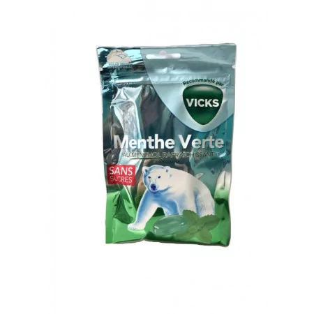 Vicks Bonbons Menthol Sans Sucre 72g - Univers Pharmacie