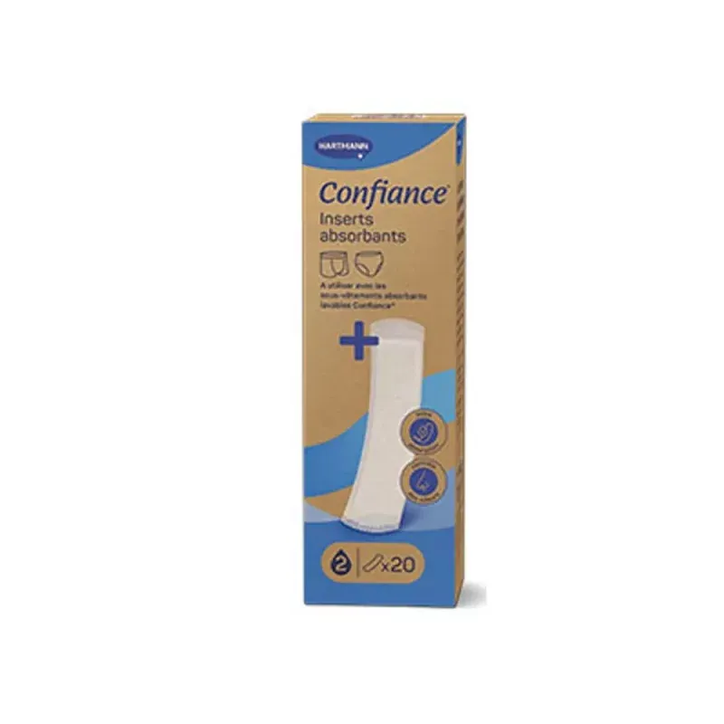 Confiance Inserts Absorbants 2 gouttes X20 - Univers Pharmacie
