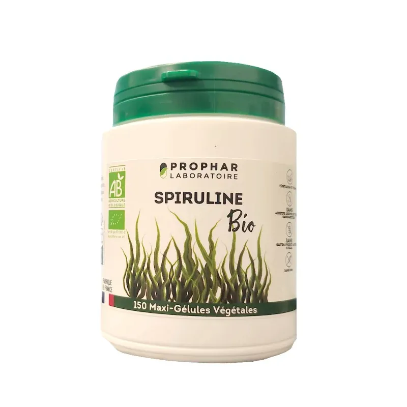 Prophar Spiruline Bio 150 maxi-gélules végétales