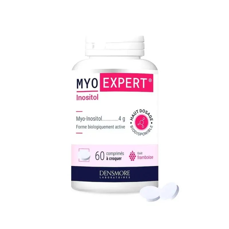 Densmore Myo Expert Inositol 60 comprimés à croquer - Univers Pharmacie Densmore Myo Expert Inositol 60 comprimés à croquer - Univers Pharmacie