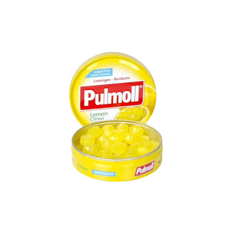 Pulmoll Citron Pastilles Sans Sucres 45g - Univers Pharmacie