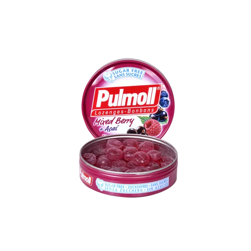 Pulmoll Fruits Rouges Pastilles Sans Sucres 45g - Univers Pharmacie