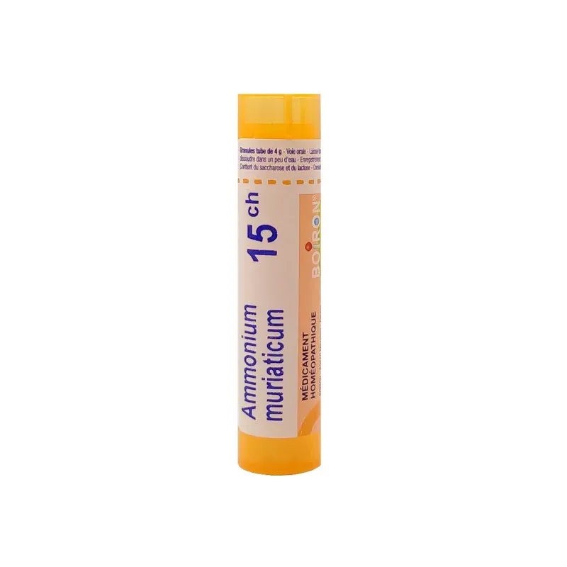 Boiron Ammonium Muriaticum 15ch tube granules - Univers Pharmacie