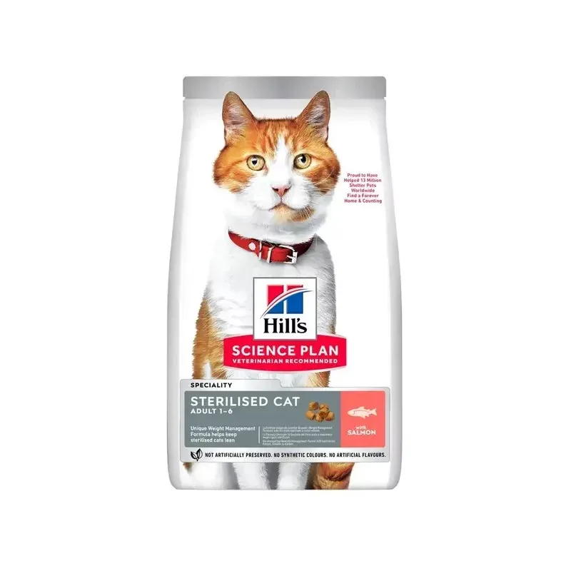 Hill's Science Plan Chat Stérilisé Jeune Adulte Saumon Croquettes 3kg - Univers Pharmacie