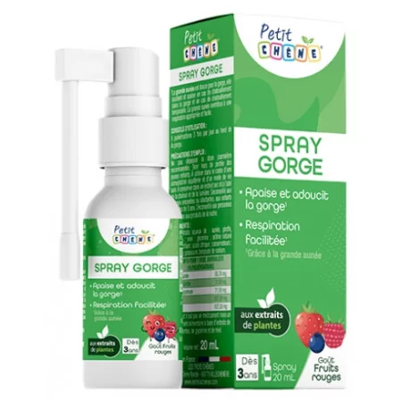 Petit Chêne Spray Gorge Fruits Rouges 20ml