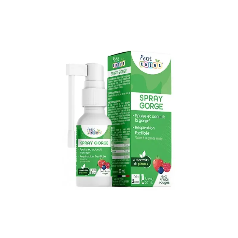 Petit Chêne Spray Gorge Fruits Rouges 20ml