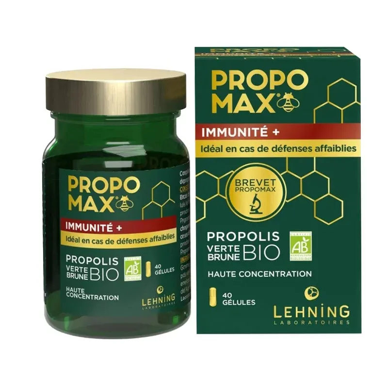 Lehning PropoMax Immunité+ 40 gélules - Univers Pharmacie