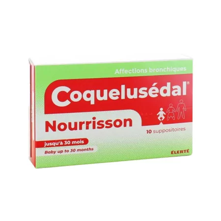 Coquelusédal Nourrissons 10 suppositoires - Univers Pharmacie