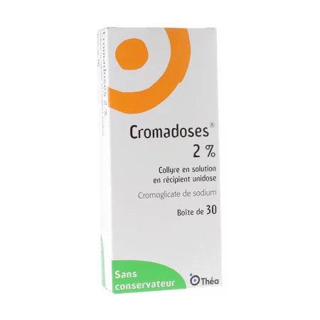 Cromadoses 2% Collyre 30 unidoses - Univers Pharmacie