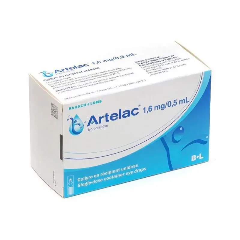 Artelac 1,6mg / 0,5ml Collyre 60 unidoses - Univers Pharmacie