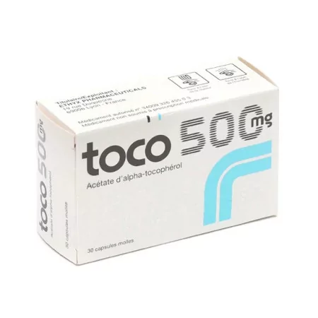 Toco 500mg 30 capsules - Univers Pharmacie