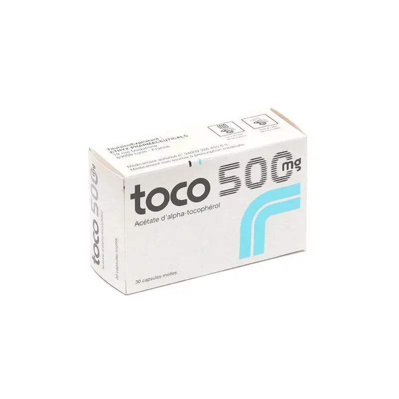 Toco 500mg 30 capsules - Univers Pharmacie