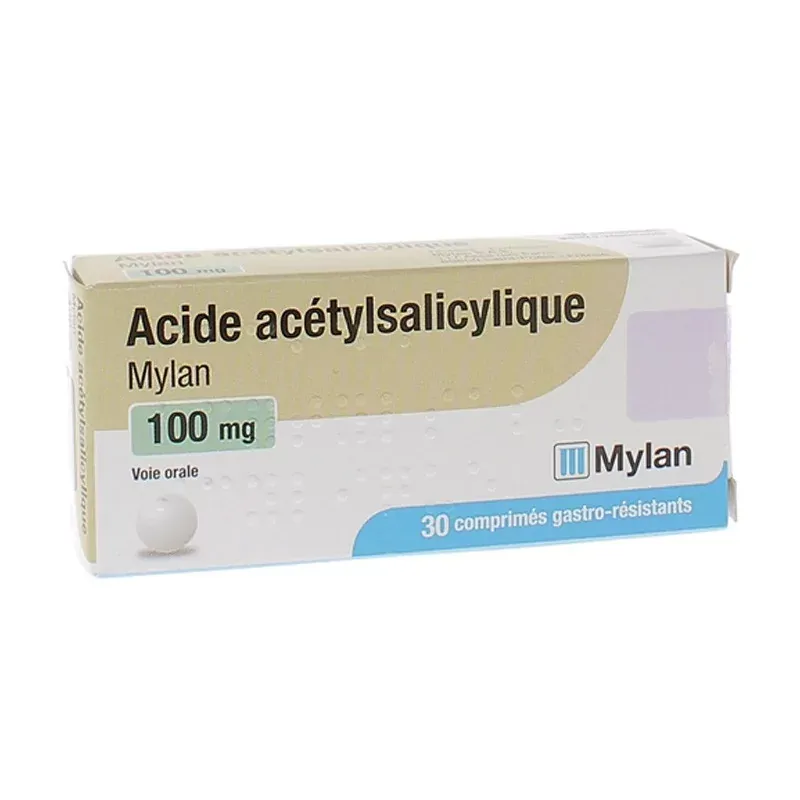 Acide Acétylsalicylique Mylan 100mg 30 comprimés - Univers Pharmacie