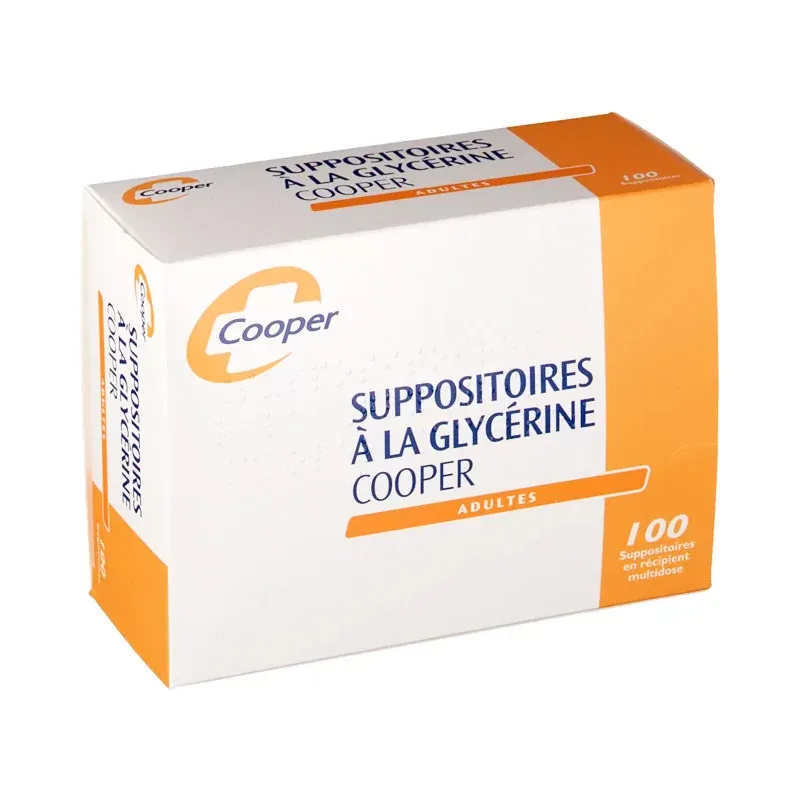 Cooper Suppositoires à la Glycérine Adultes X100 - Univers Pharmacie
