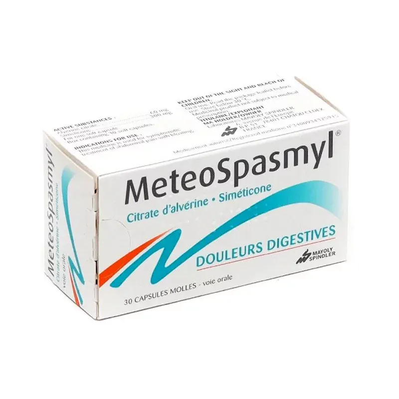 Meteospasmyl Douleurs Digestives 30 capsules molles - Univers Pharmacie