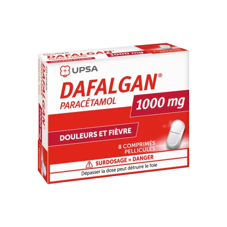 Dafalgan Paracétamol 1000mg 8 comprimés