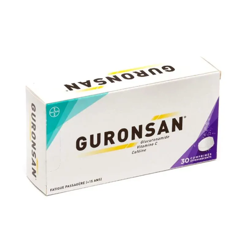 Guronsan Fatigue Passagère 30 comprimés effervescents - Univers Pharmacie