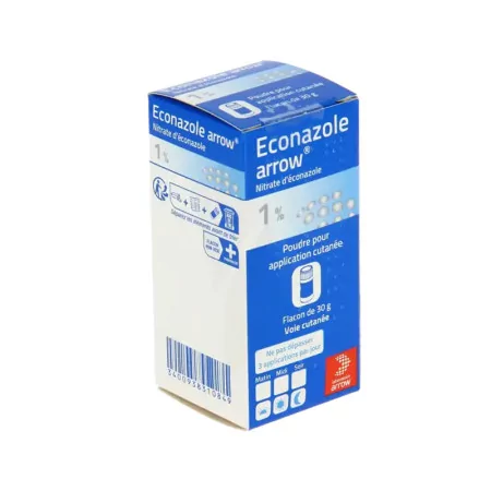 Econazole Arrow 1% poudre 30g - Univers Pharmacie