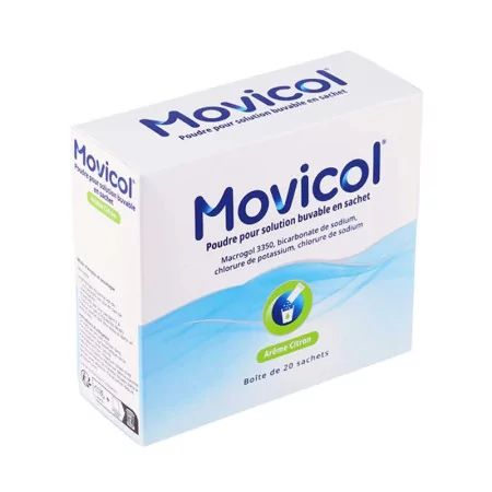 Movicol Solution Buvable Citron 20 sachets - Univers Pharmacie