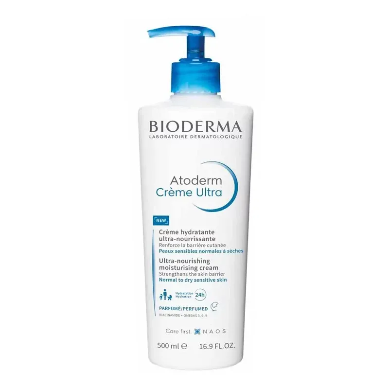 Bioderma Atoderm Crème Ultra Crème Hydratante Ultra-Nourrissante Parfumée 500ml - Univers Pharmacie