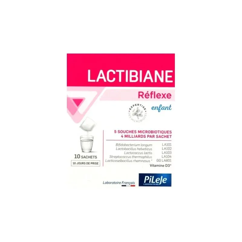 PiLeJe Lactibiane Réflexe Enfant 10 sachets - Univers Pharmacie