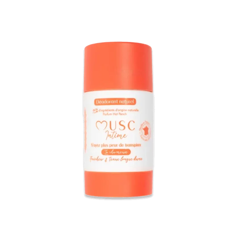 Musc Intime Déodorant Naturel La Charmeuse Hot Pêche 50g - Univers Pharmacie