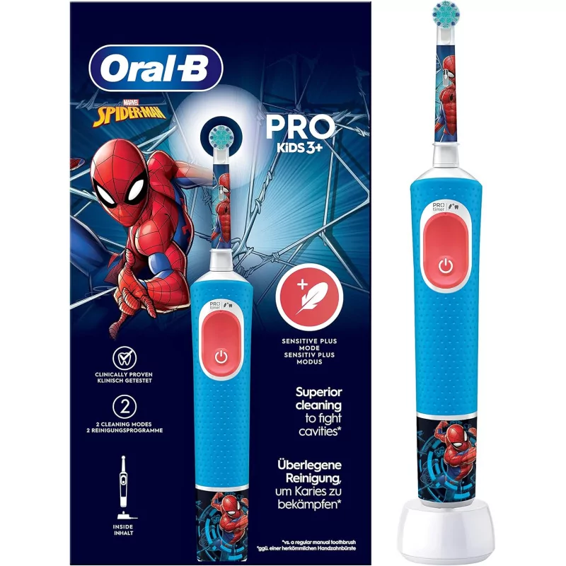 Oral-B Pro Kids 3+ Brosse à Dents Électrique Spider-Man - Univers Pharmacie