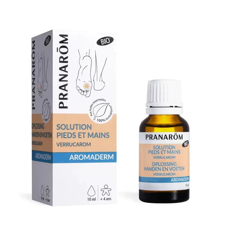 Pranarôm Aromaderm Lotion Pieds et Mains Bio 10ml - Univers Pharmacie