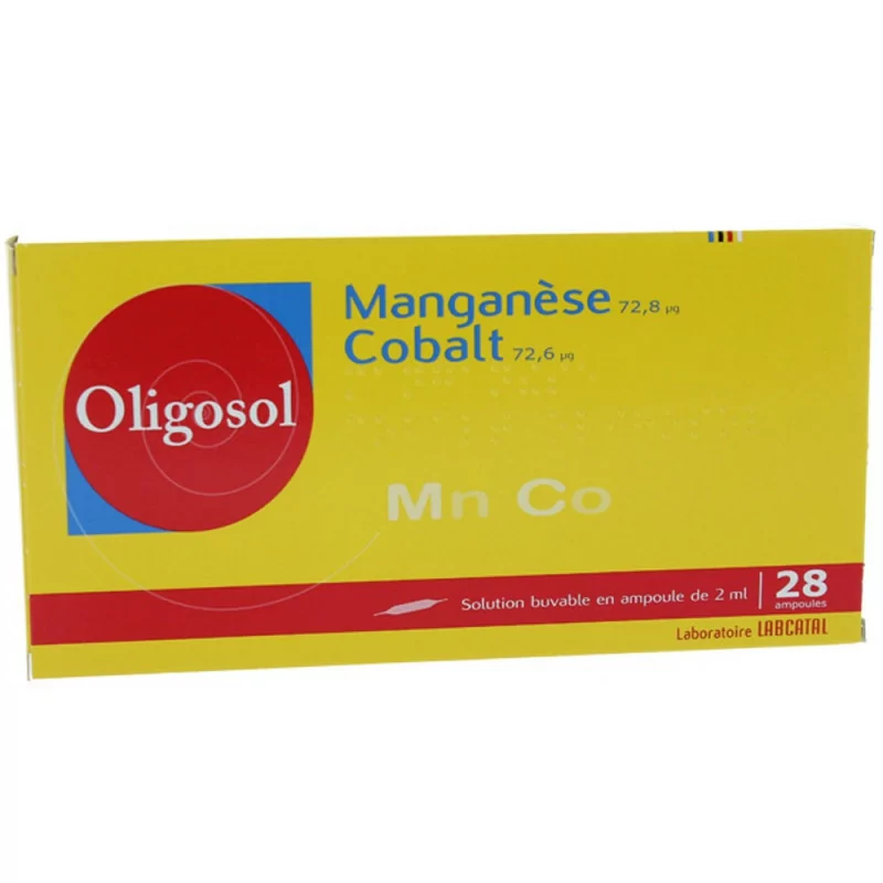 Oligosol Manganèse Cobalt boite 28 ampoules